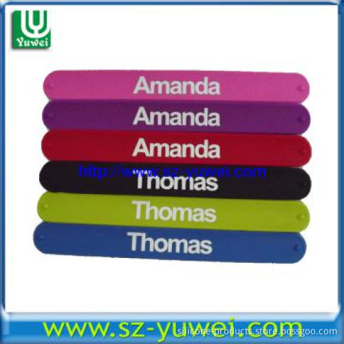 Unique Silicone Slap Bracelet with Character
